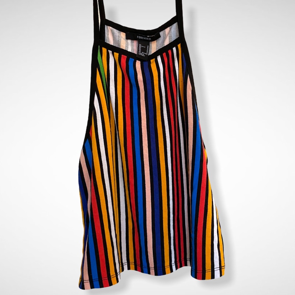 Forever 21 Multi-Colored Stripped Tank